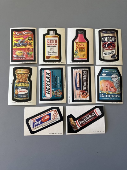 Wacky Packages (10) 1970's Mint Stickers