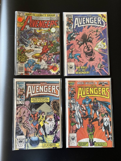 4 Issues Avengers #182 #265 #266 & #275 Marvel Comics Bronze & Copper Issues