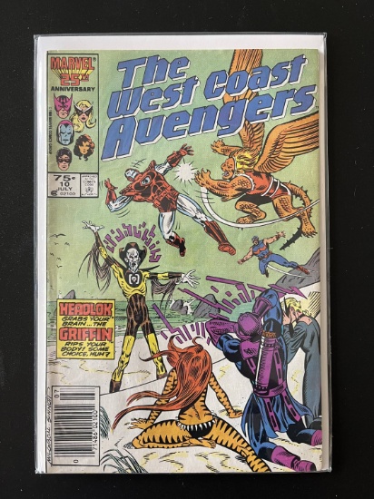 The West Coast Avengers Comic #10 Marvel Comics 1986 Copper Age KEY 1st Appearance of Headlok