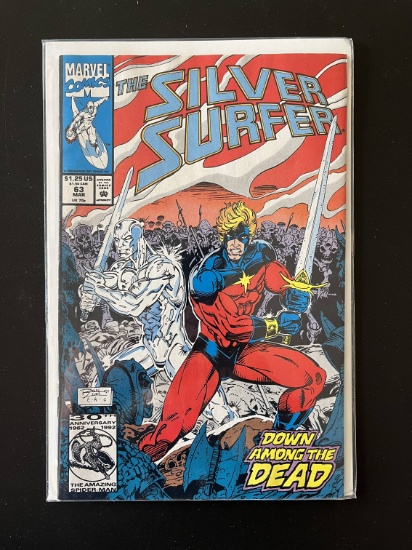 Silver Surfer Comic #63 Marvel Comics KEY 1st Cameo Appearance of the Silver Surfer's Dark Half