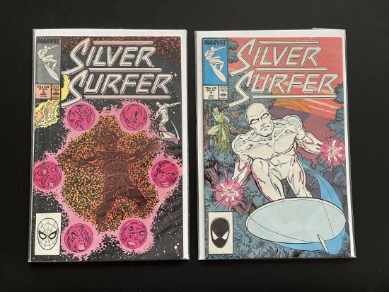2 Issues Silver Surfer Comic #7 & #9 Marvel Comics Copper Age Comics