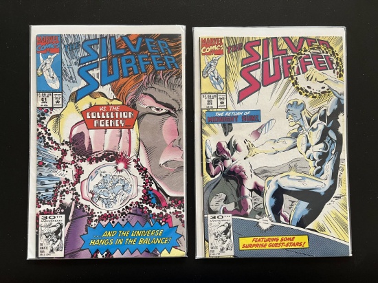 2 Issues Silver Surfer Comic #60 & #61 Marvel Comics
