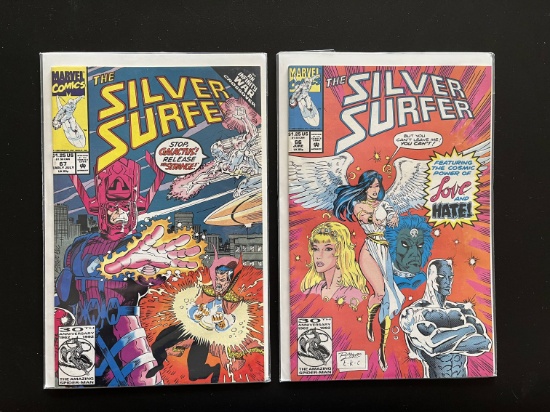2 Issues Silver Surfer Comic #66 & #67 Marvel Comics