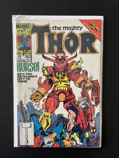 The Mighty Thor Comic #363 Marvel Comics KEY Thor is Transformed into a Frog
