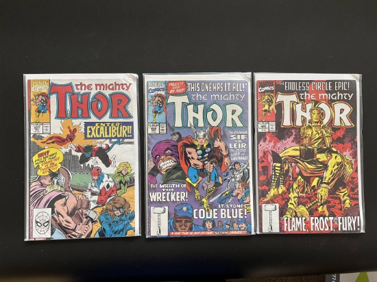3 Issues The Mighty Thor Comic #425 #426 & #427 Marvel Comics
