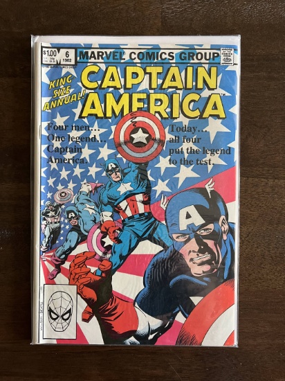 Captain America Annual #6 Comic Marvel Bronze Age 1982 King Size Four Captain America