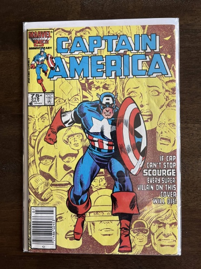 Captain America Comic #319 Marvel KEY Death of Super Villains by Scourge and Origin of Diamondback
