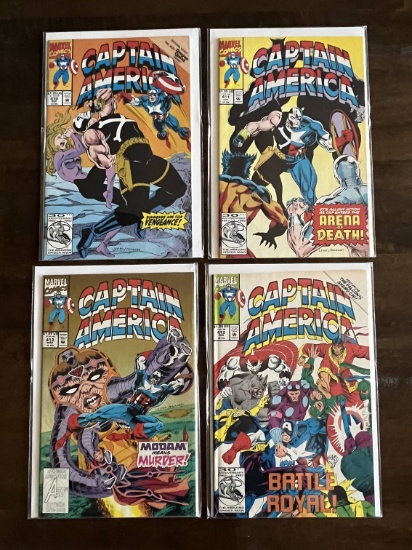 4 Issues of Captain America Comics #410-#413 In Series The Falcon, Shang-Chi and Crossbones