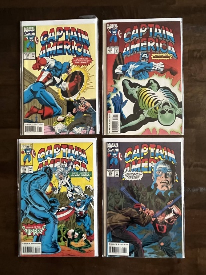 4 Issues of Captain America Comics #418-#421 In Series Silver Sable, Nomad, D-Man and Nick Fury!