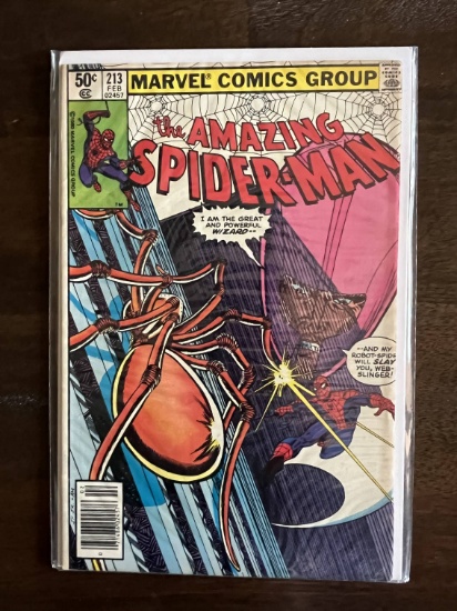 Amazing Spider-Man Comic #213 Marvel 1981 Bronze Age All They Want To Do Is Kill You Spider-Man part
