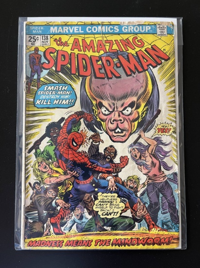 The Amazing Spiderman Comic #138 Marvel Comics 1974 Bronze Age KEY