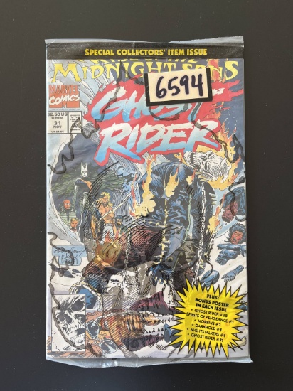 Ghost Rider Comic #31 Marvel Comics KEY Polybagged 1st Full Appearance of of the Midnight Sons