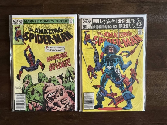 2 Issues Amazing Spider-Man Comic #225 & #228 Marvel Comics 1982 Bronze Age Comics