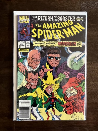 Amazing Spider-Man Comic #337 Marvel Comics KEY 1st Team Appearance of The Sinister Six 2