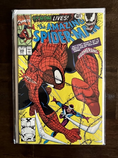 Amazing Spider-Man Comic #345 Marvel Comics KEY Cletus Kasady Becomes Infected By the Venom Symbiote