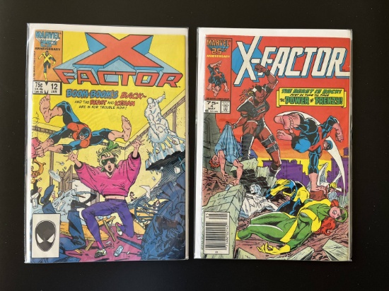 2 Issues X Factor #4 & #12 Marvel Comics KEYS 1st Team Appearance of Frenzy 1st Apprearance of Autum