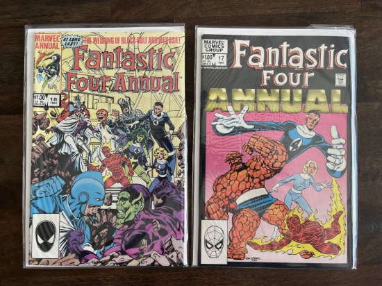 2 Issues Fantastic Four Annual Comic #17 & #18 Marvel Comics Bronze Age Comics