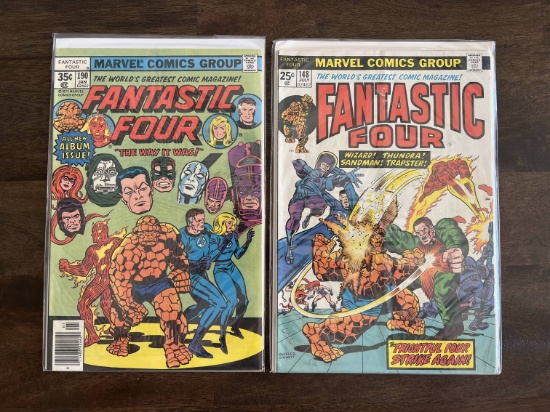 2 Issues Fantastic Four Comic #148 & #190 Marvel Comics Bronze Age Comics