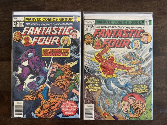 2 Issues Fantastic Four Comic #192 & #193 Marvel Comics Bronze Age Comics