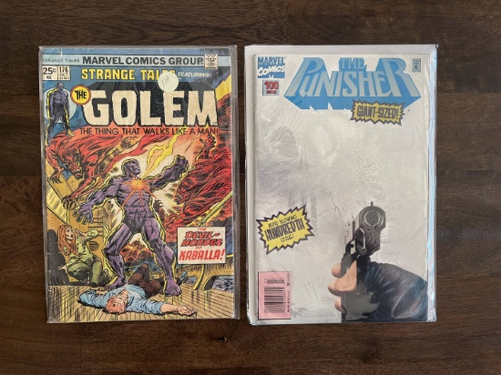 2 Issues Strange Tales Comic #176 & The Punisher Comic #100 Giant Sized
