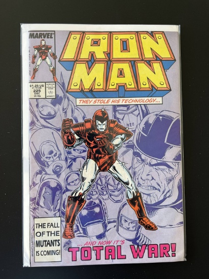 Iron Man Comic #225 Marvel Comics 1987 Copper Age KEY Part 1 of Armor Wars & More