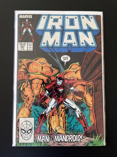 Iron Man Comic #227 Marvel Comics 1987 Copper Age KEY Part 3 of Armor Wars Cameo Appearances by Many