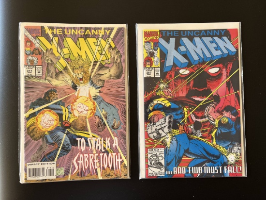 2 Issues The Uncanny XMen Comic #287 & #311 Marvel Comics KEYS Origin of Bishop & 1st Cameo Appearan