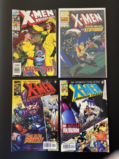 4 Issues XMen Annual #17 X Men Adventures #10 XMen The Hidden Years #10 & #11 Marvel Comics