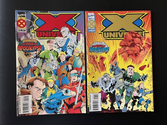 2 Issues X Universe Comic #1 & #2 Marvel Comics After Xavier: The Age of Apocalypse