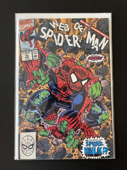 Web of Spiderman Comic #70 Marvel Comics KEY 1st Appearance of Spider Hulk