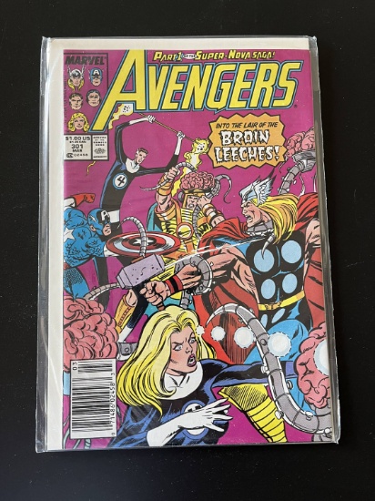 Avengers Comic #301 Marvel Comics 1989 Copper Age KEY 1st Appearance of Super-Nova