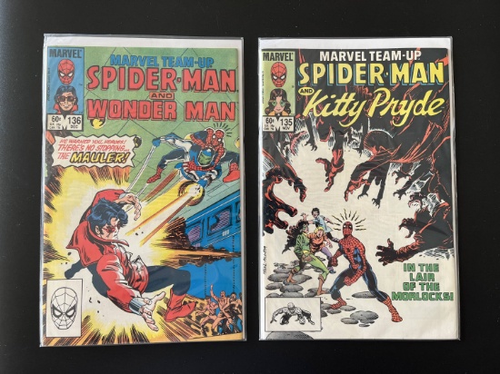 2 Issues Marvel Team Up Comic #135 & #136 Marvel Comics Bronze Age Comics