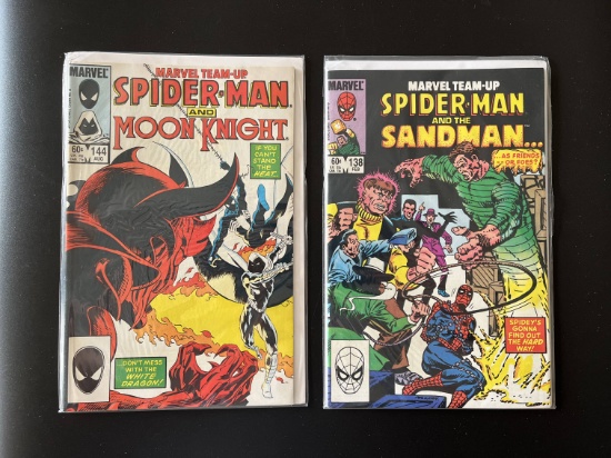 2 Issues Marvel Team Up Comic #138 & #144 Marvel Comics Bronze Age Comics