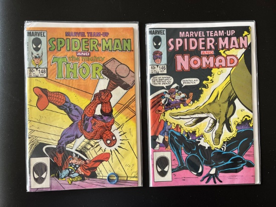 2 Issues Marvel Team Up Comic #146 & #148 Marvel Comics Bronze Age Comics