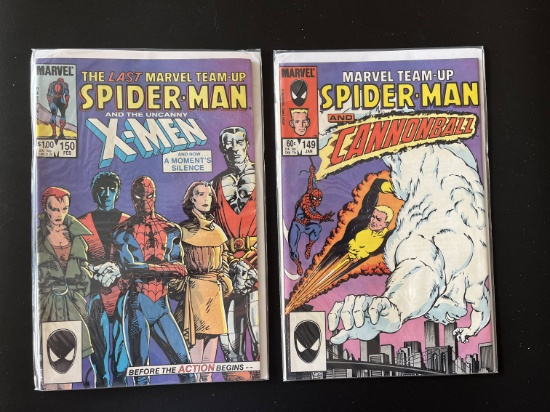2 Issues Marvel Team Up Comic #149 & #150 Marvel Comics Bronze Age Comics
