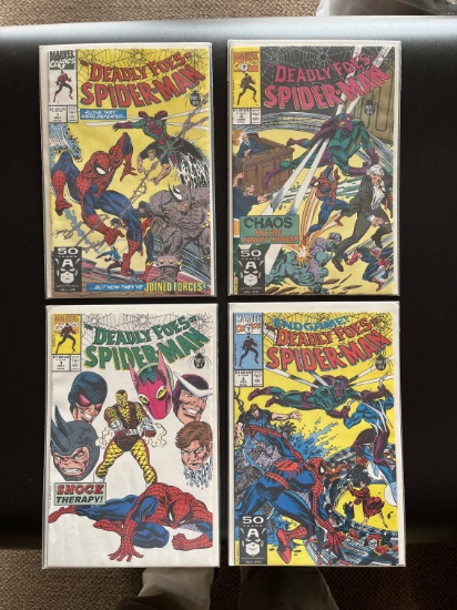 4 Issues Deadly Foes of Spiderman Comics #1-#4 Marvel Comics Full Set