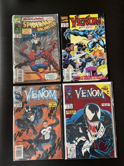 4 Issues Spiderman Unlimited #2 Venom Lethal Protector #1 Venom Funeral Pyre #1 & Venom Knights of V