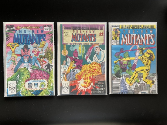 3 Issues The New Mutants Annual Comic #3 #4 & #5 Marvel Comics Copper Age Comics