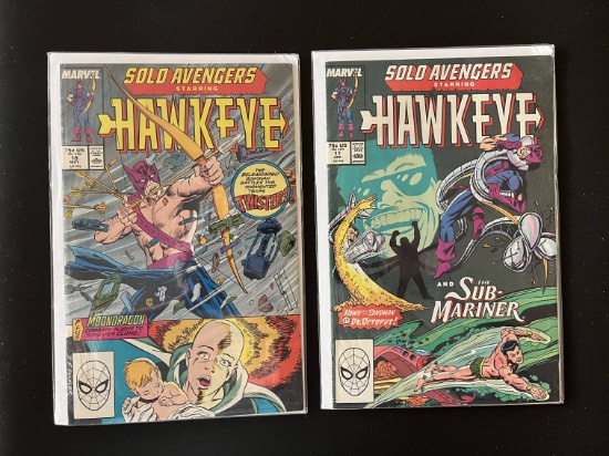 2 Issues Solo Avengers Comic #17 & #18 Marvel Comics Copper Age Series