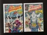 2 Issues The West Coast Avengers Comic #22 & #24 Marvel Comics Copper Age Comics
