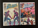 2 Issues The West Coast Avengers Comic #26 & #27 Marvel Comics Copper Age Comics