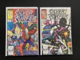 2 Issues Silver Surfer Comic #10 & #11 Marvel Comics Copper Age Comics