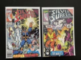 2 Issues Silver Surfer Comic #52 & #55 Marvel Comics