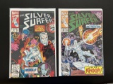 2 Issues Silver Surfer Comic #68 & #77 Marvel Comics