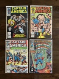 4 Issues of Captain America Comics #338, #340, #355, & #391 Battlestar Meets The Falcon
