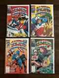 4 Issues of Captain America Comics #414-#417 In Series Black Panther, Shang-Chi and Ka-Zar!