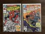2 Issues The Amazing Spider-Man Comic #349 & #350 Marvel Comics Black Fox Doctor Doom