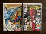 2 Issues The Amazing Spider-Man Comic #366 & #368 Marvel Comics Red Skull Spider-Slayers