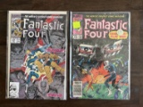 2 Issues Fantastic Four Comic #279 & #347 Marvel Comics Bronze & Copper Age Comics