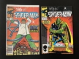 2 Issues Web of Spiderman Comic #5 & #25 Marvel Comics Copper Age Comics
